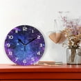 thumbnail image 2 of SKYSONIC Space Galaxy Wall Clock 10 Inch Silent Non Ticking Round Clock Oil Painting Clock Easy to Read Clock for Living Room Bedroom Bathroom Home Decor, 2 of 7