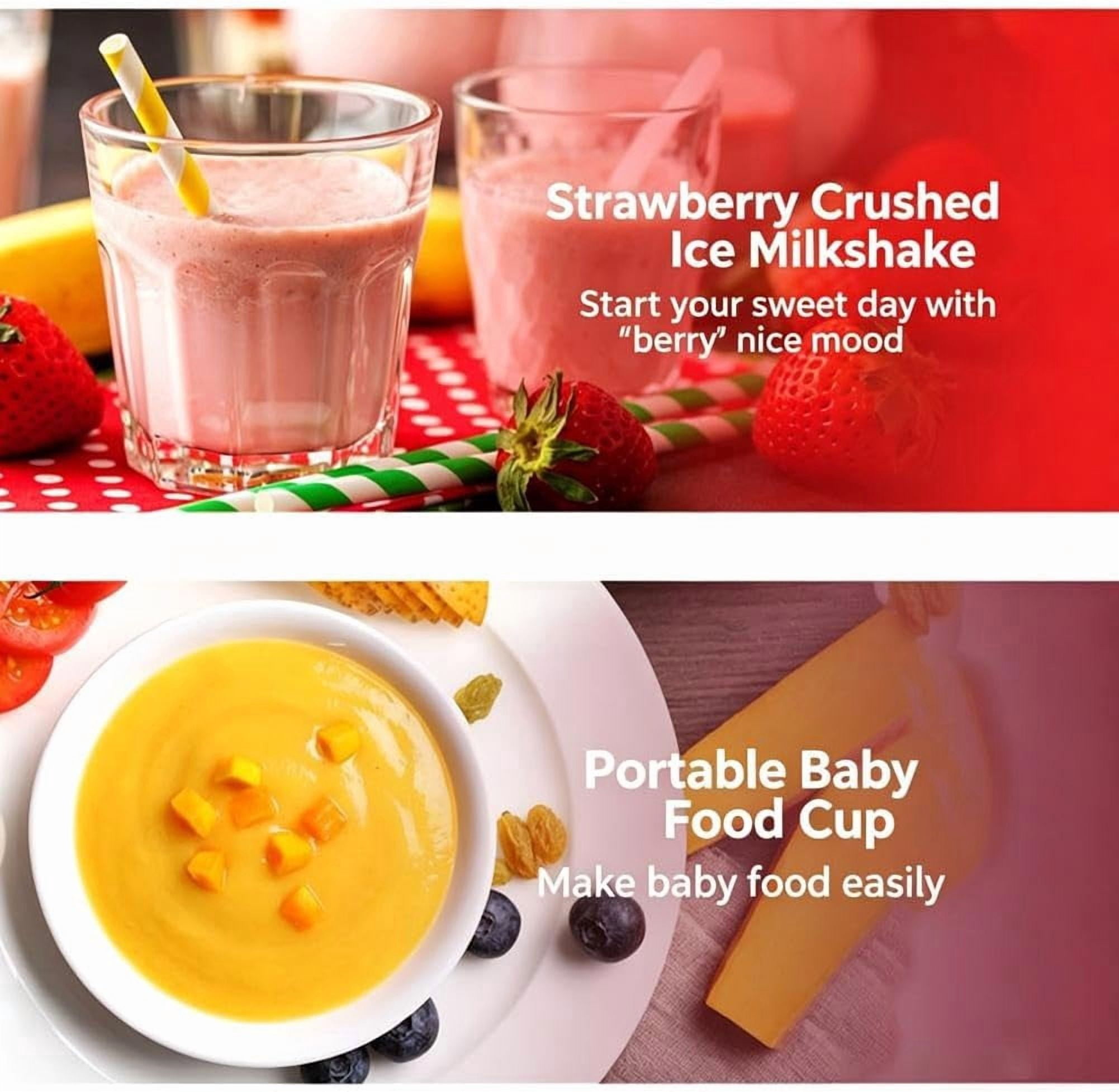 Portable Blender 24oz USB Rechargeable for Shakes Smoothies BPA Free