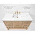 thumbnail image 4 of Elizabeth 48 in. Bath Vanity in Oak with White Quartz Top and Undermount Basin, 4 of 11