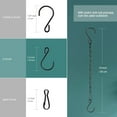 thumbnail image 2 of Chain for Hanging Plants, 10 Inch Black Plant Chains for Hanging Planter Baskets Kits with Hooks for Bird Feeder Wind Chime, Small Chains Perfect for Indoor Outdoor Decor., 2 of 7