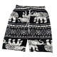 thumbnail image 5 of Pantalones cortos de playa para hombre y mujer, ropa de playa bohemia, pierna ancha, secado rápido, bañadores holgados. rayas blancas negras, 5 of 9
