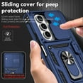 thumbnail image 6 of TECH CIRCLE for Samsung Galaxy Z Fold 7 PC+TPU Hybrid Case with Slide Camera Lens Cover, Military-Grade Magnetic Ring Car Mount Holder Kickstand Dual Layer Shockproof Protective Cover,Blue, 6 of 12