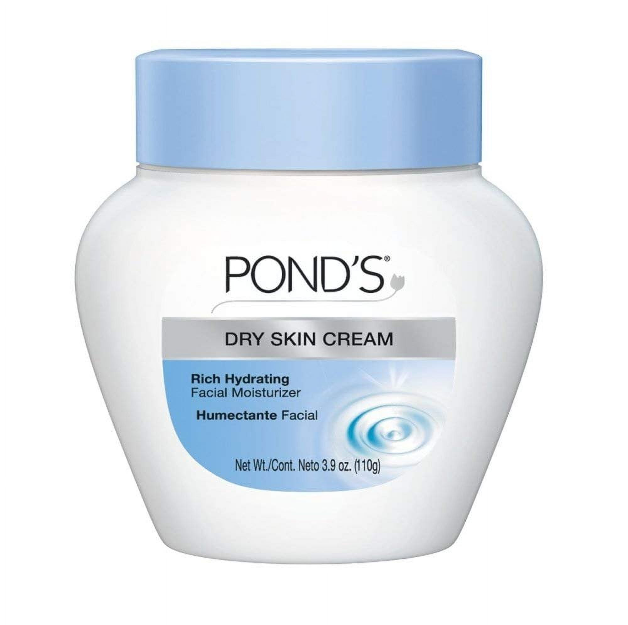 Pond's Dry Skin Cream Rich Hydrating Facial Moisturizer, 3.9oz, 8-Pack