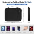 thumbnail image 2 of Funda de transporte para tableta MoKo de 12,9 pulgadas, negra, 2 of 7
