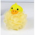 thumbnail image 4 of Esponja exfoliante de lufa para ducha, cepillo de malla con juguetes de animales, bola de esponja para baño, spa, puf corporal para niños, burbujas de espuma rica (10 cm cada una), paquete de 4, 4 of 5