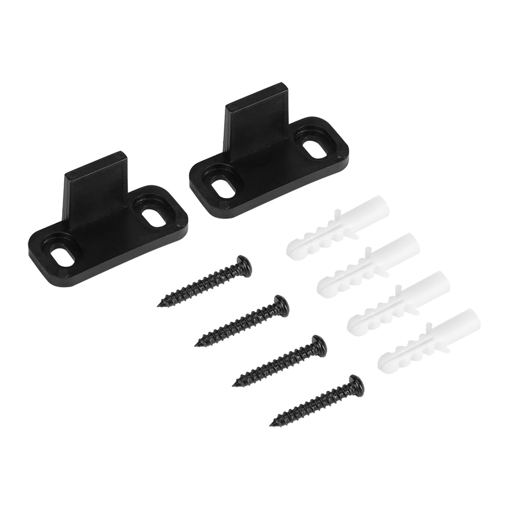 Kritne Barn Door Clip, Adjustable Sliding Bottom Floor Guide Clip for Barn Door Hardware with Screws, Floor Guide Clip