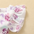 thumbnail image 5 of MZXELPRJD Baby Girl Romper Floral Ruffle Boys' Clothing Sets Trim Romper with Headband Fleece Onesie 12-18 Months Baby Boy Santa Outfit 0-3 Months Sweater Onesie Baby Girl Kids Cheerleading Outfit, 5 of 9