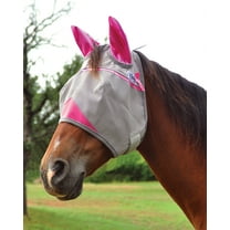 Horse Cashel Patterned Crusader Fly Mask Standard W / Ears Pink