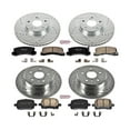thumbnail image 3 of PowerStop Front and Rear Z23 Evolution Sport Carbon-Fiber Ceramic Brake Pad and Drilled & Slotted Rotor Kit Fits: LEXUS Select Models K6782, 3 of 10