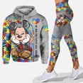 thumbnail image 4 of Conjunto deportivo 3D para mujer, suéter con capucha, pantalones de Yoga, conjunto deportivo de princesa para Yoga, moleton femenino esencial con capucha, 4 of 5