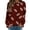 Wine Red, variant on Kelon Game Day Women Crew Neck Pullover Sweatshirt Football Print Graphic Shirts Lightweight Fashion Tops Casual Daily Loose Fit Going Out Clothing, M