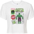 thumbnail image 3 of Marvel Hulk - Action Figure - Juniors Cropped Graphic T-Shirt, 3 of 5