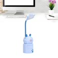 thumbnail image 3 of Desk Lamp, Cartoon Long Service Life Reading Night Light Cute Free Bending with Phone Holder Function for Family for Study for Student for Dormitory Blue, 3 of 8