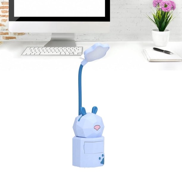 Luz De Escritorio, Lámpara De Escritorio USB De Dibujos Animados Linda Operación Simple Recargable Con Función De Soporte Para Teléfono Para Familia Para Estudiantes Para