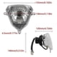 thumbnail image 4 of Motorcycle Headlight Halogen Headlight Wick Running Light for Beta RR Racing 125-480 Beta RR 125-50 LC X-Trainer 250/300, 4 of 5