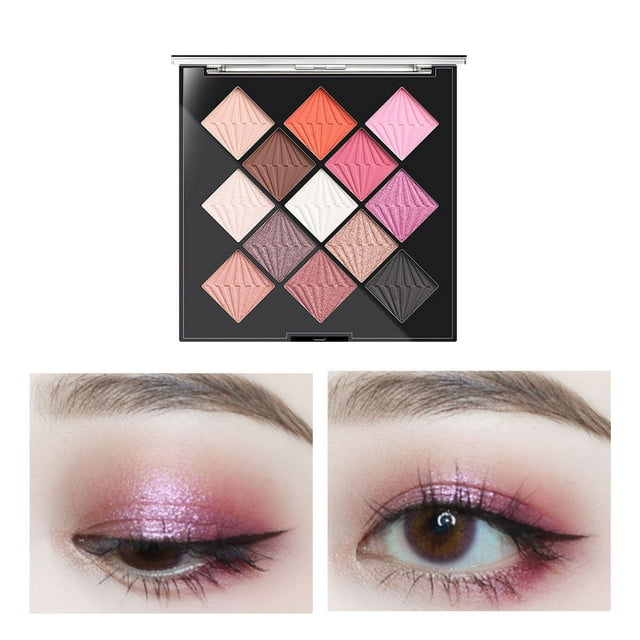 SIfdSeng 12 Pigment Powder Pearl Earthy Eyebrow Powder and Eye Shadow Color Long Lasting Christmas Thanksgiving Daily Use Party Rose Gold Eyeshadow