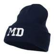 thumbnail image 2 of MD Maryland State Embroidered Long Beanie - Navy OSFM, 2 of 5