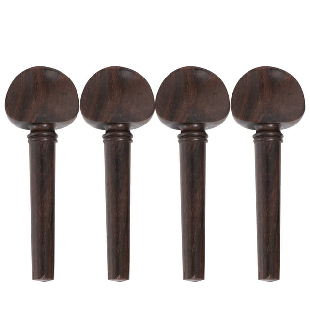Miangastore 4PCS Ebony Wood Violin Tuning Pegs String Instrument Accessories for Fiddler Replacement (4/4)