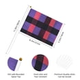 thumbnail image 2 of Handheld Flag Double-Sided Hand Waving Flag 8.2×5.5in Used For Team Activities Or Decoration In Decorative Places Palevioletred Buffalo Plaid Check Tartan Scotland_1 Six Piece, 2 of 8