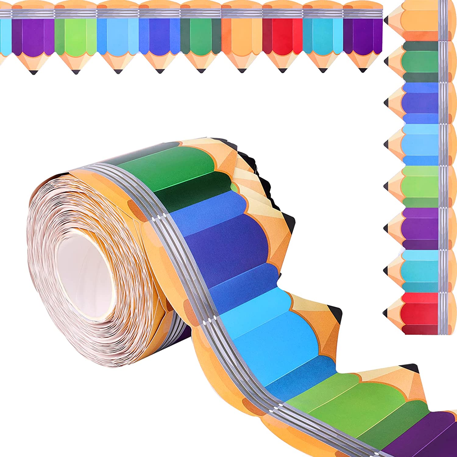 Aiex Pencils Border Trim,66Ft/20M Bulletin Board Borders Colorful  Back-To-School Decoration Borders For Classroom School Bulletin Board  Blackboard - Walmart.com
