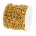 thumbnail image 5 of 30 Yards Cable Chain Spool Bulk for Jewelry Making Findings, DIY Necklace Bracelets Accessories, 3 Colors, Golden, and, 5 of 8
