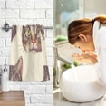 thumbnail image 7 of Pure Cotton Face Towel 16x28 Inches Hand Towel Bath Towel Hand Bath Towels Soft Good Water Absorption for Washing Face Wiping Face Brown Cat Face, 7 of 7