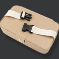 thumbnail image 3 of Soporte para pañuelos de coche, soporte para máscara de coche, soporte para Kleenex de asiento trasero de piel sintética, dispensador de toallitas para visera de coche, soporte para pañuelos de coche, caja de toallas (beige), cajón con clip para el interior del asiento del coche Rojo Verde, 3 of 5