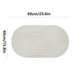 thumbnail image 3 of Amzcrzy Elliptical Carpet Bath Mat Soft Absorbent Microfiber Bathroom Rug with Embossed Non- Washable Floor Mat for Bathroom Shower Kitchen Home Decor Home Decor Room Decor, 3 of 5