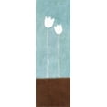 thumbnail image 2 of Emery, Kristin 13x32 Gold Ornate Wood Framed with Double Matting Museum Art Print Titled - 2 Tulips, 2 of 4