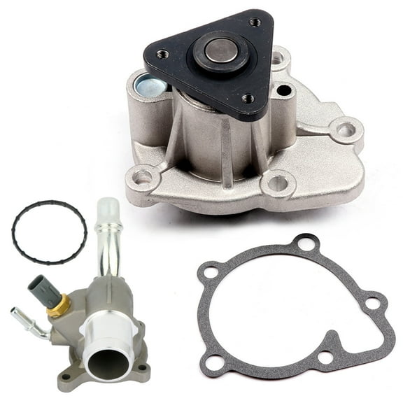 CCIYU Water Pump with Thermostat Fit for 15-17 for Chrysler 200 2.4L,2013-2016 for Dodge Dart 2.4L,2014-2017 for Jeep for Cherokee 2.4L,2017 for Jeep Compass 2.4L CR7180 AW6038 TA11046201P