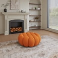 thumbnail image 2 of The Magic Home 43" Bubble Curved Sofa, Orange, 2 of 9