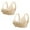 Beige19, variant on SHTXOZHI 2PC Women Front Closure Bras No Underwire Push Up Button Bra Full Coverage Everyday Bra