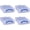 4 Pack, variant on 4-liter plastic stackable storage box with snap-on lid and built-in clip-lock handle, suitable for home and office organization, transparent