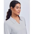 thumbnail image 6 of Pinspark Women's UPF 50+ Sun Shirts Long Sleeve Workout Tops Lightweight V Neck Hiking Running Fishing Golf Shirt for Summer, 6 of 6