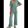 thumbnail image 3 of Pantalón de Punto de Corta, Traje Verde , Talla M, 3 of 7