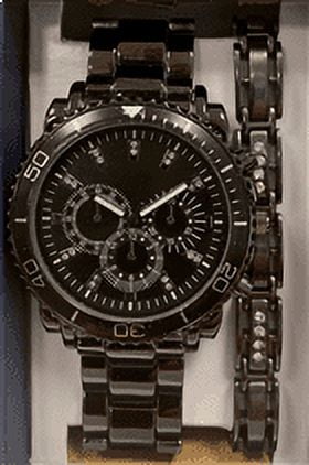George Men's Watch Set: Black Case, Black Dial, Black 3 Link Bracelet, 2 Acessory Bracelets (FMDXGE039) - Walmart.com George Men's Watch Set: Black Case, Black Dial, Black 3 Link Bracelet, 2 Acessory Bracelets (FMDXGE039) - Walmart.com
