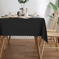 thumbnail image 3 of DouZhe Rectangular Tablecloth, Happy Tabby Cat Table Cloth for Kitchen Dinning Tabletop, 72" x 54" Waterproof Polyester Table Cover, 3 of 8