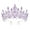 Purple, variant on Bridal Crown Tiara Princess Queen Fairy Bridal Headpiece Wedding Crown Alloy Rhinestone Birthday Party Prom Gift