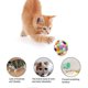 thumbnail image 4 of Colorful Cat Ball, Handmade Plush Bouncy Ball With Catnip And Bell Interactive Toy For Cat Training(l), 4 of 5