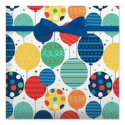 Current Hi Flying Birthday with Stripes Double-Sided Jumbo Roll Heavyweight Gift Wrap Paper, 61 sq ft., Happy Birthday Celebration Party Wrapping Paper