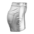 thumbnail image 3 of Aayomet Women Shorts Women's Ripped High Waisted Denim Shorts Stretchy Jean Shorts,Silver M, 3 of 5