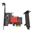 thumbnail image 3 of TYPE E Expansion Card USB32 Front TYPE E Expansion Card TYPE E Metals Electronics KEY A Plug and Play for Computer for Win8, 3 of 8