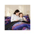 thumbnail image 4 of Homewish 3D Cartoon Mushrooms Print Full Size Comforter Sets,Dreamy Butterfly Bedding Comforter Set,Purple Blue,Black Reversible,3-Piece,1 Comforter and 2 Pillowcases, 4 of 7
