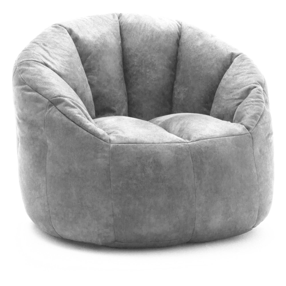 Lux by Big Joe Large Milano Blazer Leather Bean Bag