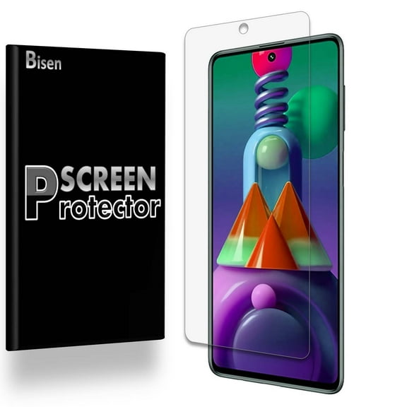 Fit For Motorola Samsung Galaxy M51 [4-Pack BISEN] Ultra Clear Screen Protector, Anti-Scratch, Anti-Shock