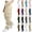Beige, variant on Women's High Waisted Cargo Pants Loose Fit Straight Leg Utility Trousers with Pockets Casual Work Outdoor Hiking Streetwear Pants,M,Black