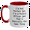 White/Red, variant on Police Officer Wife Gifts, Funny Mother's Day Mug I'm Not Perfect But I'm A Police Officer And That's Basically The Same Thing, Two Tone Coffee Mug - Gifts from Friends, Coworkers, Family