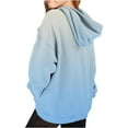 thumbnail image 4 of Otqutp Cute Hoodies for Teen Girls Fashion Long Sleeve Hooded Sweatshirts Oversized Long Sleeve Shirts Gradient Clothes for Girls(Sky Blue,3-4 Years), 4 of 5