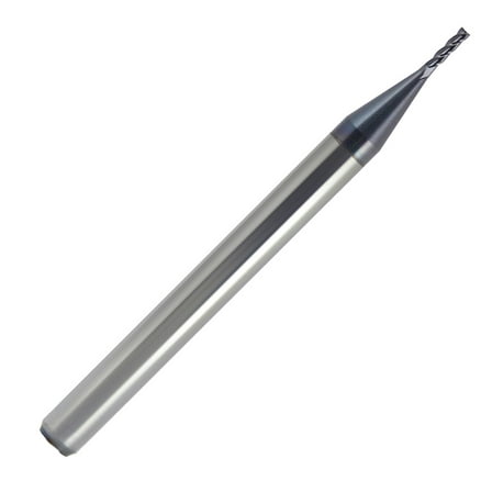 0.019" Diameter 4 Flute ALTiN Carbide End Mill, .057" Length of Cut, 1-1/2" Overall Length