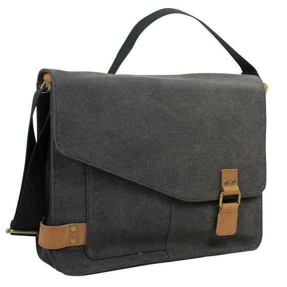 Vagarant Traveler 14.5" Casual Canvas Laptop Messenger Bag CM87.GRY